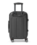 Colour Block Smile small suitcase – plain black ABS back