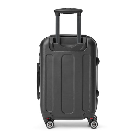 Colour Block Smile small suitcase – plain black ABS back