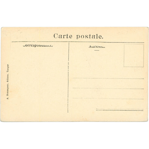 Tangier, Morocco - Charcoal Market Postcard Early 20th century