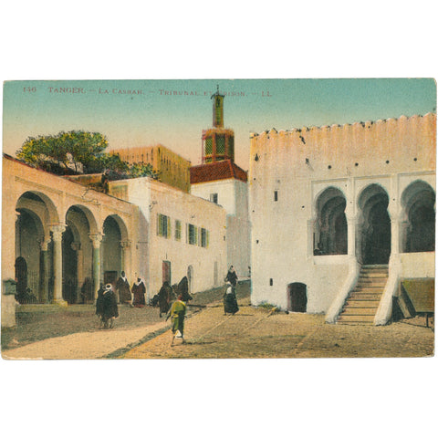 Tangier, Morocco Postcard – La Casbah and Tribunal, Early 20th Century