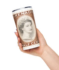 Grenada Half Cent Stamp Queen Elizabeth II Tapered stainless steel tumbler