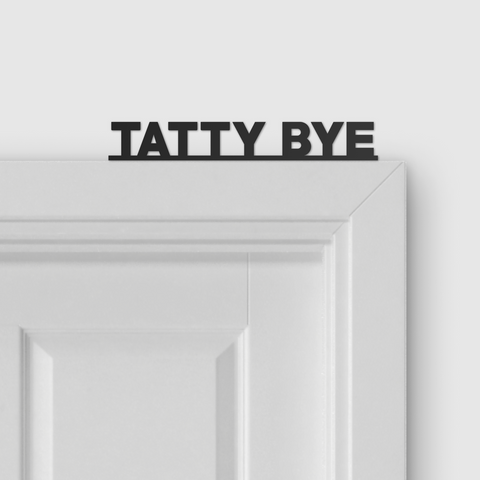 TATTY BYE door topper and door tag