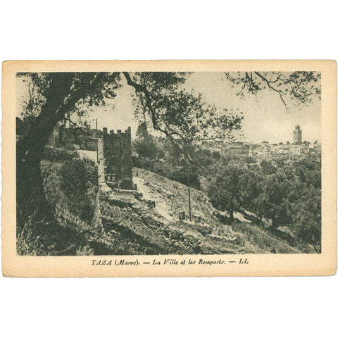 Taza, Morocco Postcard – La Ville et les Remparts, Early 20th Century