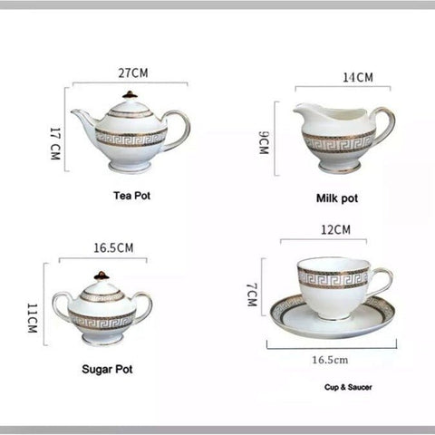 The Glamour Bone China Tea Set