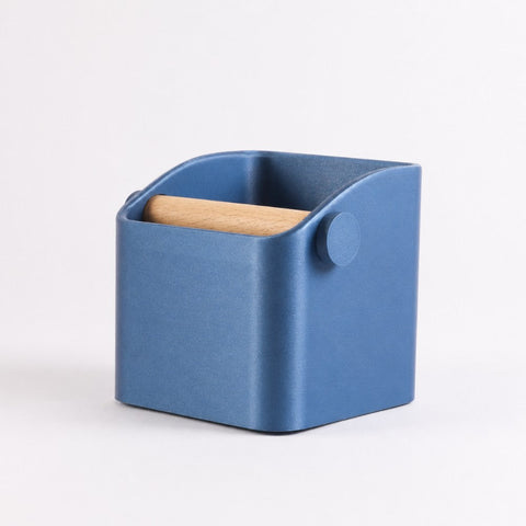 The Square Espresso Knock Box with Oak Knock Bar