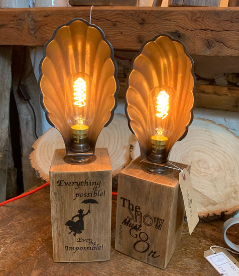 Theatre Footlight Personalised Table Lamp