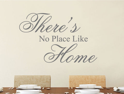 There's No Place Like Home Wall Sticker Quote - Living Room Wall Decor