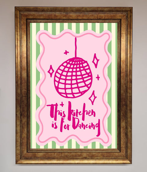 This Kitchen Is For Dancing Framed Wall Art