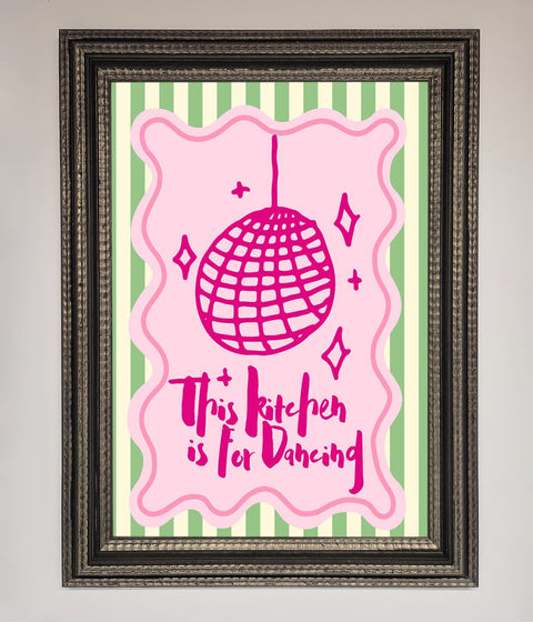 This Kitchen Is For Dancing Framed Wall Art