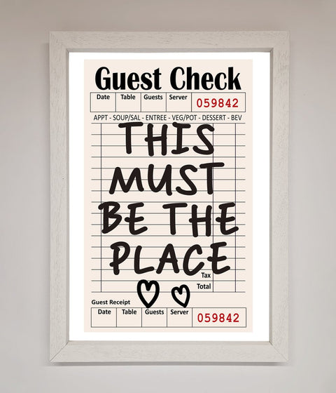 This Must Be The Place Beige Framed Wall Art