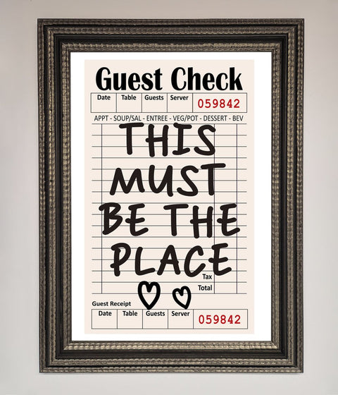 This Must Be The Place Beige Framed Wall Art