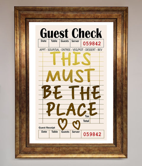 This Must Be The Place Foil Print
