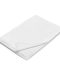 Folded 60 × 80 in Fire Wolf throw blanket showing its plain white reverse side.