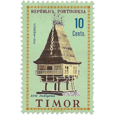 Timor Stamp 1961 10 centavo Timorese Art