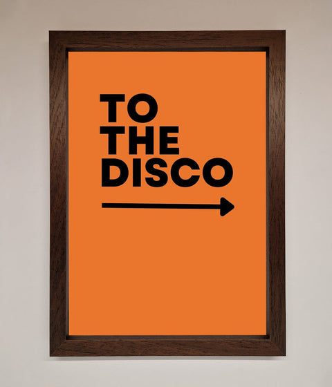 To The Disco Framed Print