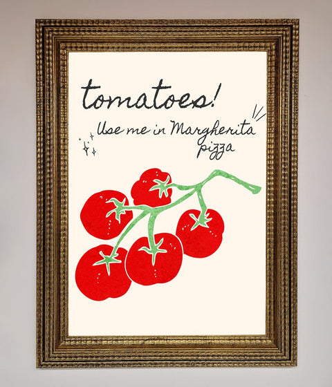 Tomatoes For Pizza Framed Poster