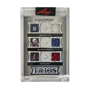 Leaf Trios Andrew Luck, Peyton Manning & John Elway 4/4