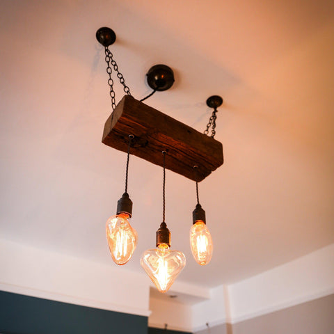 Triple Heartwood Elegance: Rustic Dark
