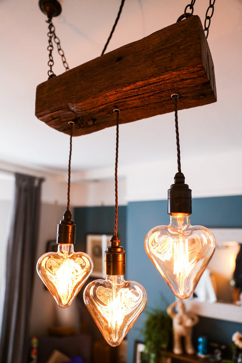 Triple Heartwood Elegance: Rustic Dark