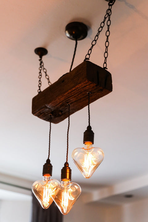 Triple Heartwood Elegance: Rustic Dark