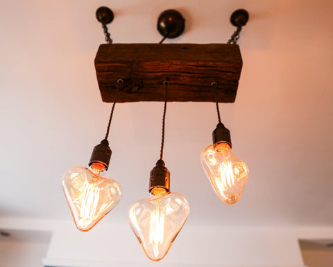 Triple Heartwood Elegance: Rustic Dark