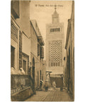 Tunis, Tunisia - Rue Sidi Ben Arous Postcard Early 20th Century