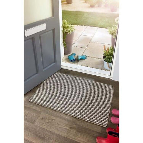 Tapis et chemin de table lavables Twist Stripe Beige