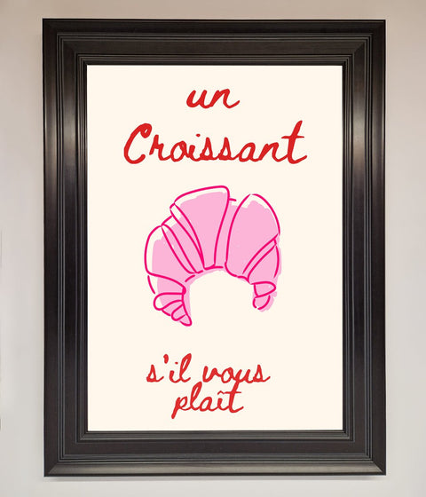 Un Croissant Framed Wall Art