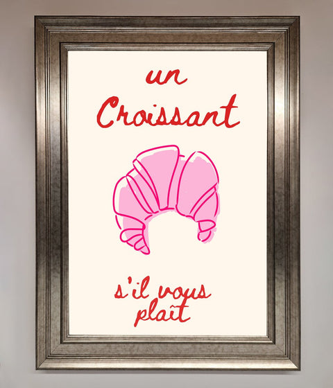 Un Croissant Framed Wall Art