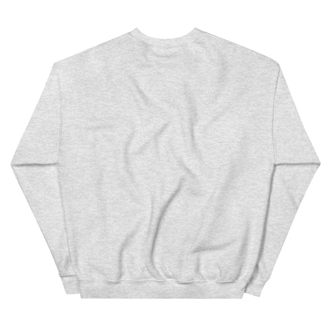 Ash GOD Find Him unisex crewneck sweatshirt, plain back view
