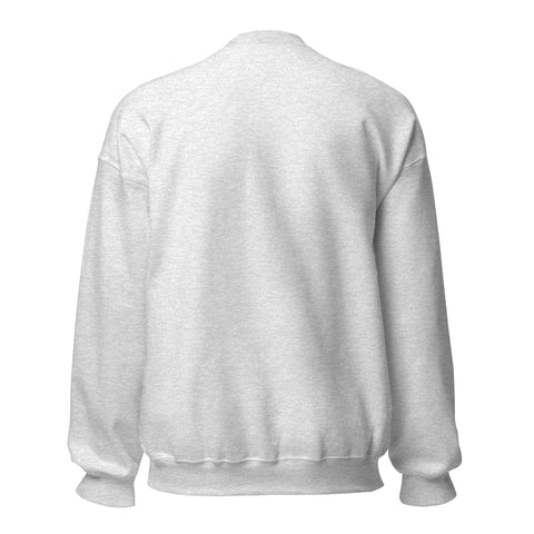 Ash GOD Find Him unisex crewneck sweatshirt, plain back view