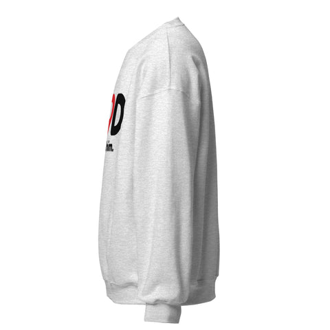 Ash GOD Find Him unisex crewneck sweatshirt, left side view