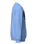 Carolina Blue GOD Find Him unisex crewneck sweatshirt, right side view