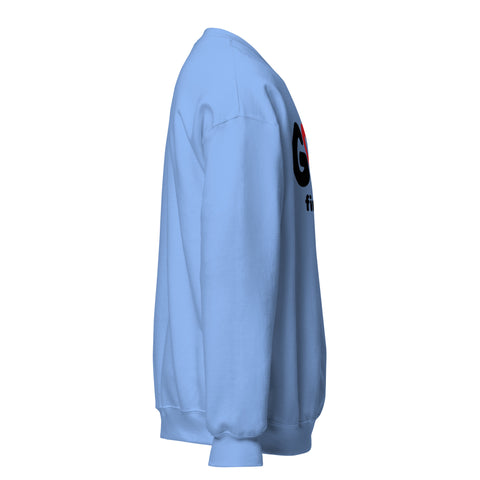 Carolina Blue GOD Find Him unisex crewneck sweatshirt, right side view