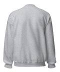 Sport Grey GOD Find Him unisex crewneck sweatshirt, plain back view