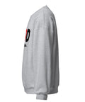 Sport Grey GOD Find Him unisex crewneck sweatshirt, left side view