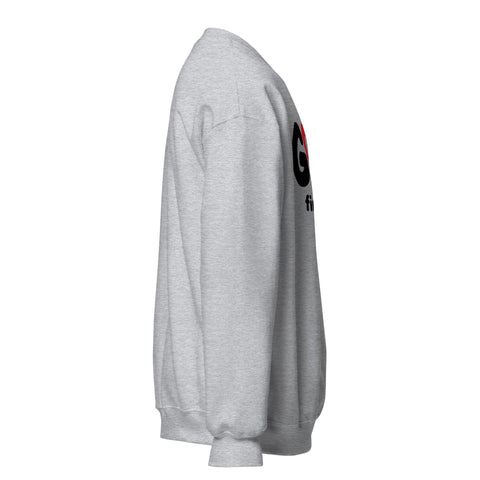 Sport Grey GOD Find Him unisex crewneck sweatshirt, right side view