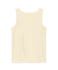 Punks Live Forever garment-dyed tank in Ivory, plain back – view 11