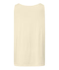 Punks Live Forever garment-dyed tank in Ivory, plain back – view 3