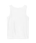 Punks Live Forever garment-dyed tank in White, plain back – view 12
