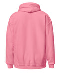 Azalea unisex fleece hoodie, plain back view.