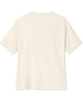 Natural unisex oversized boxy tee – plain back – ZIPZAPPA