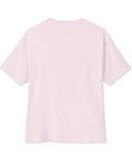 Celestial Balance oversized boxy tee in Soft Pink – plain back view