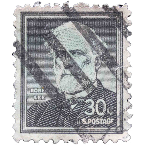 United States 1955 30 Cent Used Postage Stamp General Robert E. Lee (1807 - 1870), American officer
