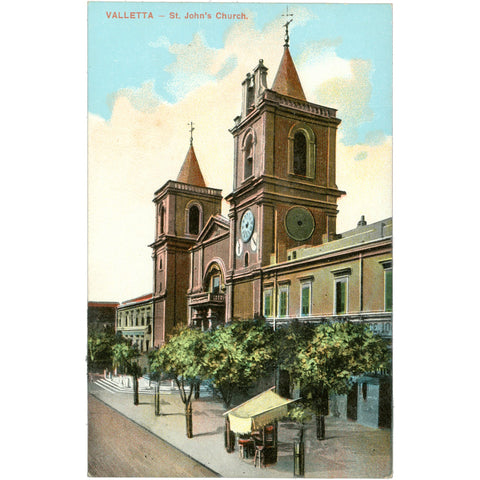 Valletta, Malta – St. John’s Church – Postcard Mid - 20th Century