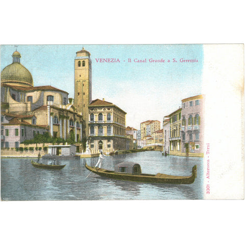 Venezia, Italy – Grand Canal at San Geremia Mid 20th Century