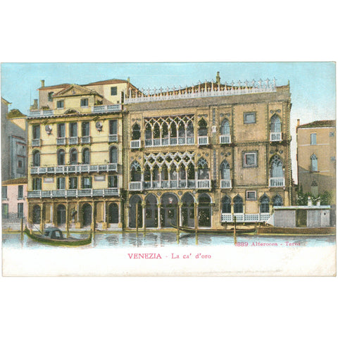 Venezia, Italy – The Golden House on the Grand Canal Postcard