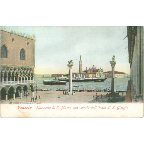Venezia, Italy – View of Piazzetta San Marco with San Giorgio Maggiore Postcard