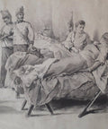 Vespasiano Bignami (1841 - 1929) - Soldati austroungarici in ospedale - Terza Guerra italiana di indipendenza