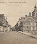 View of Horse Market and Bruges Street, Poperinghe, Belgium Postcard